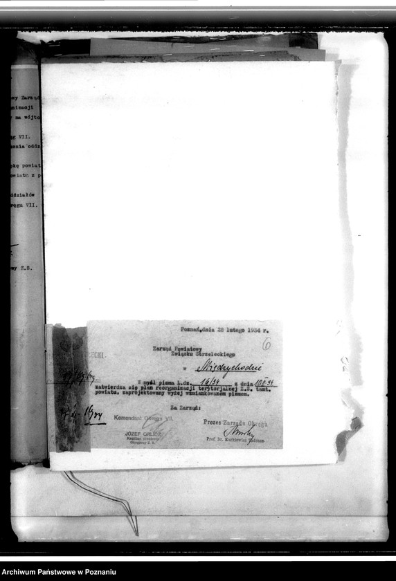 Obraz 10 z jednostki "Reorganizacja oddziałów gminnych Związku Strzeleckiego - okólniki, korespondencja, protokoły zebrań"