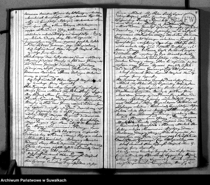 Obraz 7 z jednostki "Księga Aktów Cywilnych Stanu Małżeńskiego Gminy Leypuńskiej od 1 Stycznia 1813 Roku"
