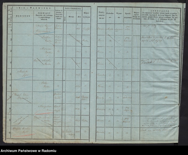image.from.unit.number "Księga ludności stałej m. Radomia. 341- 366"