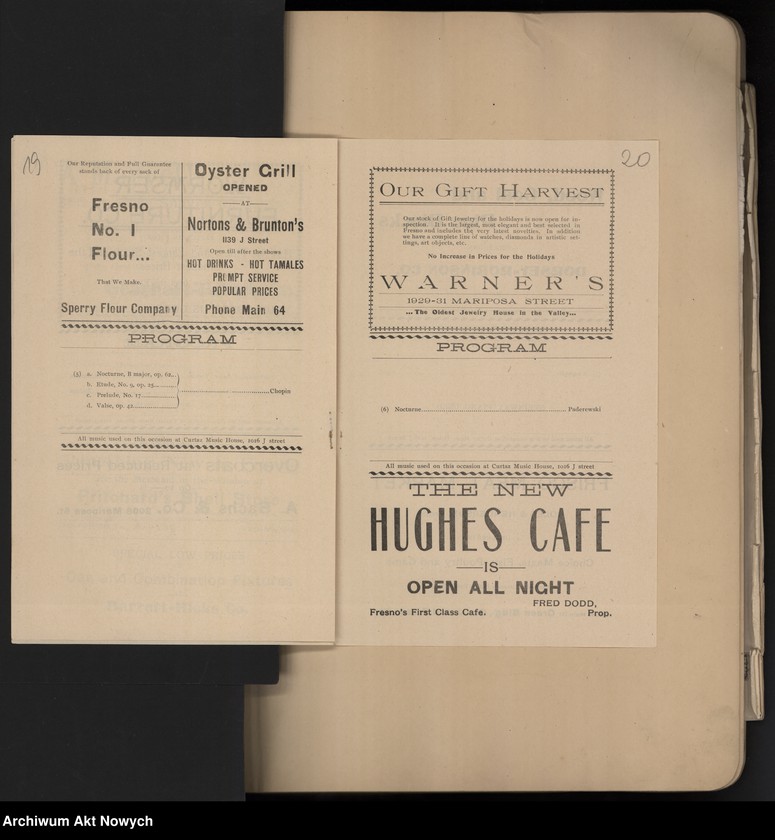 image.from.unit.number "Amérigue (Programy koncertów w czasie tourneé w Stanach Zjednoczonych i Australii)"