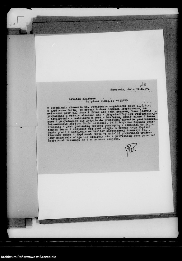 Obraz 16 z jednostki "Plany pracy i sprawozdania Referatu Morskiego"