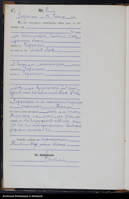 image.from.unit.number "Sterbe-Haupt-Register Nr 1 - 45"