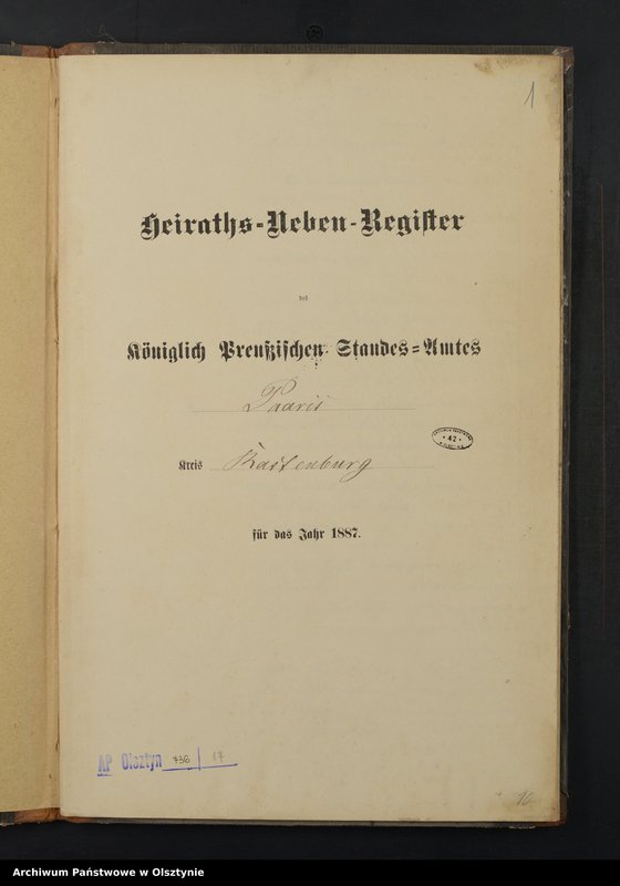 image.from.unit.number "Heiraths-Neben-Register Nr 1 - 11"