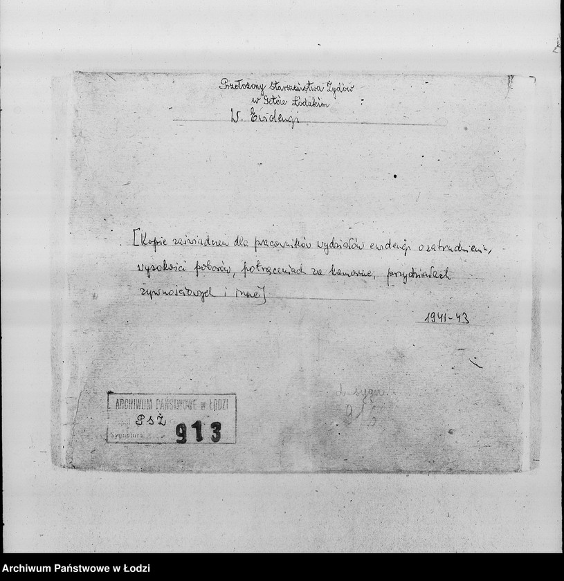 Obraz 3 z jednostki "[Kopie zaświadczeń dla pracowników Wydziałów Ewidencji o zatrudnieniu, wysokości poborów, potrąceniach za komorne, przydziałach żywnościowych i inne]"