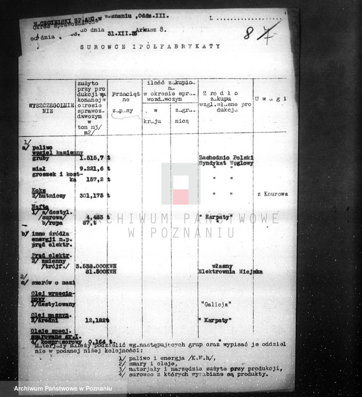 Obraz 12 z jednostki "/Fabryka H. Cegielski w Poznaniu dane dot. organizacji i produkcji /"