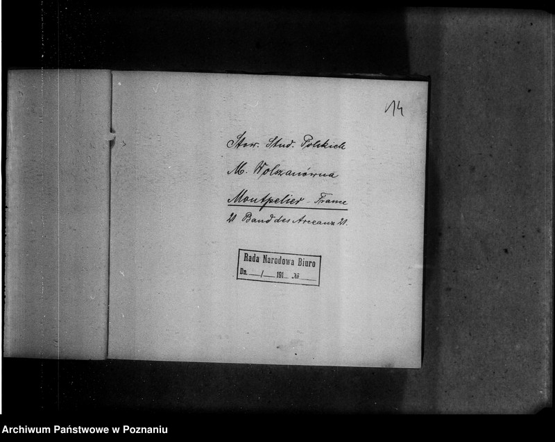 Obraz 18 z jednostki "Adresy Kółek Rolniczych w Prusach Zachodnich i w Prowincji Poznańskiej oraz adresy organizacji studenckich zagranicą."