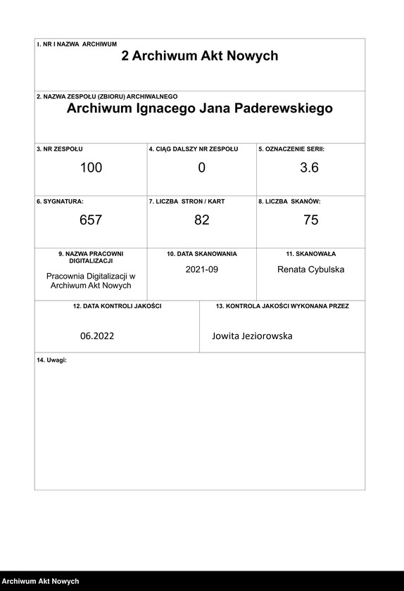 image.from.unit.number "Armia Polska we Francji. Rekrutacja w Stanach Zjednoczonych. Korespondencja, memoriały, druki"