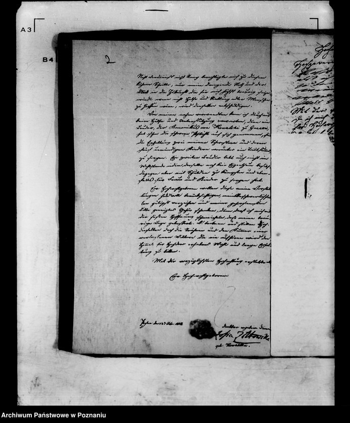 Obraz 6 z jednostki "Das Pensionsgesuch der Witwe Sophie von Zołtowska geborene Kowalska."