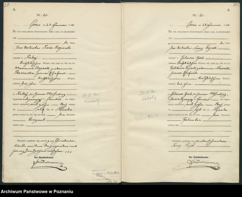 Obraz 13 z jednostki "Księga miejscowa urodzeń [Rejestr główny urodzeń]"