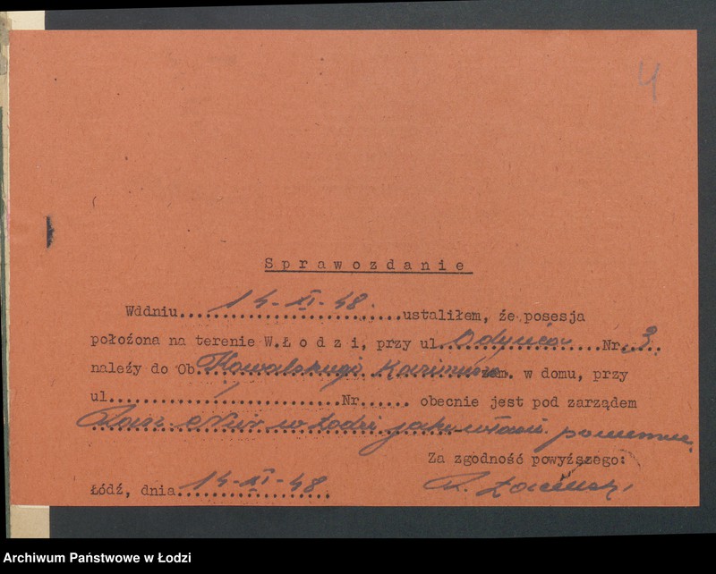 image.from.unit.number "Księga inwentarzowa nieruchomości m. Łodzi ul. Odyńca"