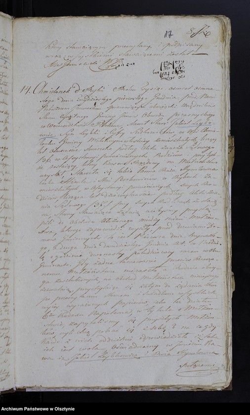 image.from.unit.number "Duplicat. Akta Małzenstw, Urodzenia, Zapowiedzi, Zeyscia Gminy Janów 1818/19-ty"