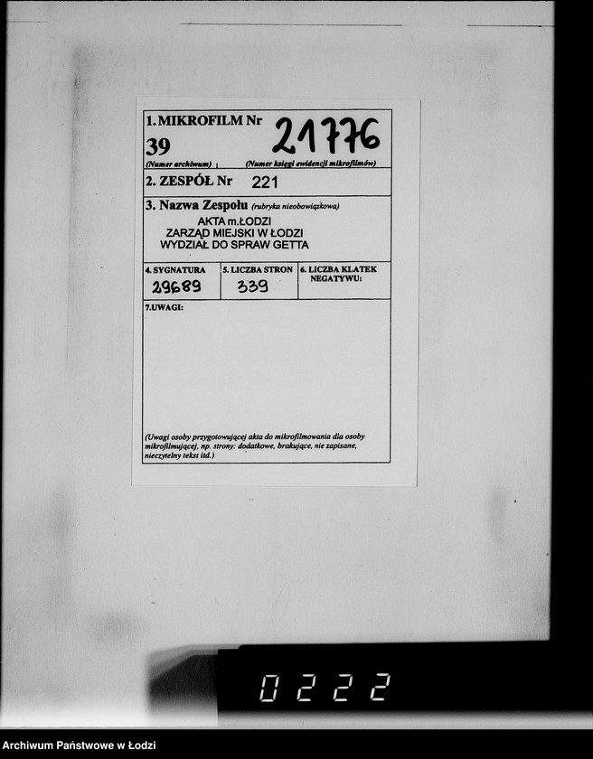 Obraz 2 z jednostki "Sonderkonto 12300. Arbeitsamt Hohensalza Lager:Amsee (Reuther- Tiefbau), Hohensalza Amsee, (Continentale Wasserwerk- Gesellschaft), Bahnhof Hohensalza (Otto Quast), Jakschitz (Otto Quast), Weidener Weiche, Reichsbahn (Otto Quast)."