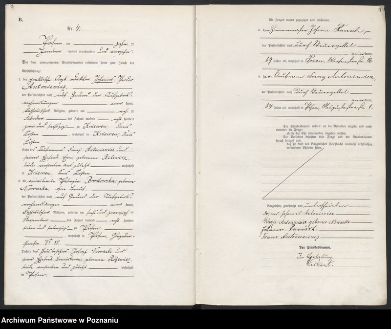 Obraz 6 z jednostki "Księga miejscowa małżeństw tom I [Rejestr główny małżeństw]"