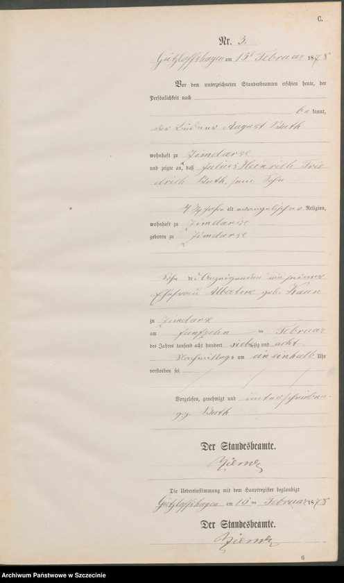 Obraz 6 z jednostki "Sterbe-Register (Neben-Register)"