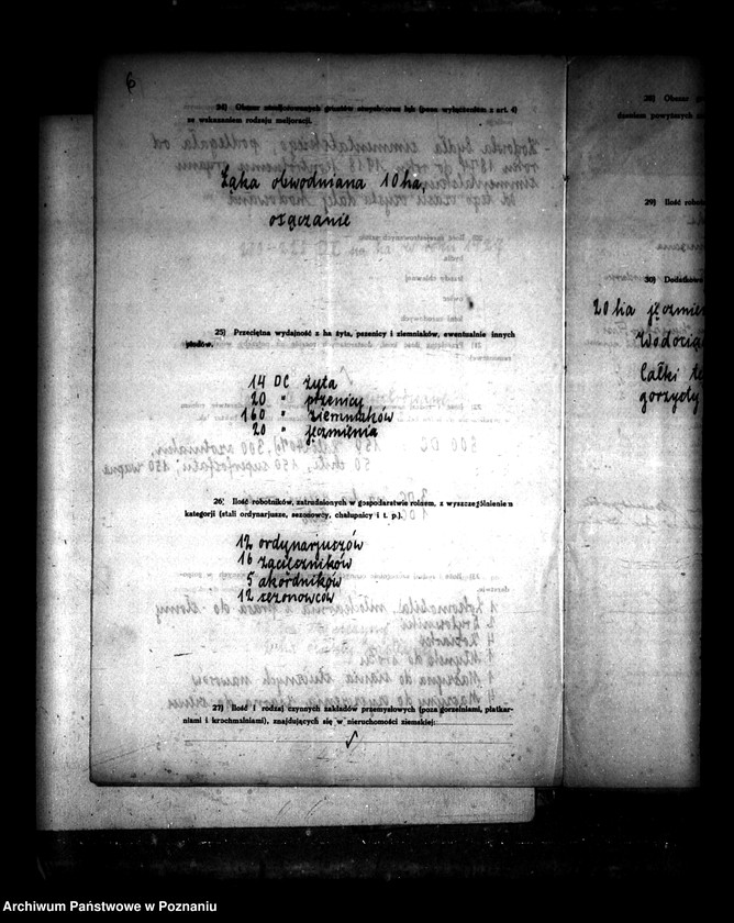 Obraz 11 z jednostki "Majątek Jeziorki powiatu leszczyńskiego wyłączenie z art. 4/5 ustawy o reformie rolnej Hans Hasche ."