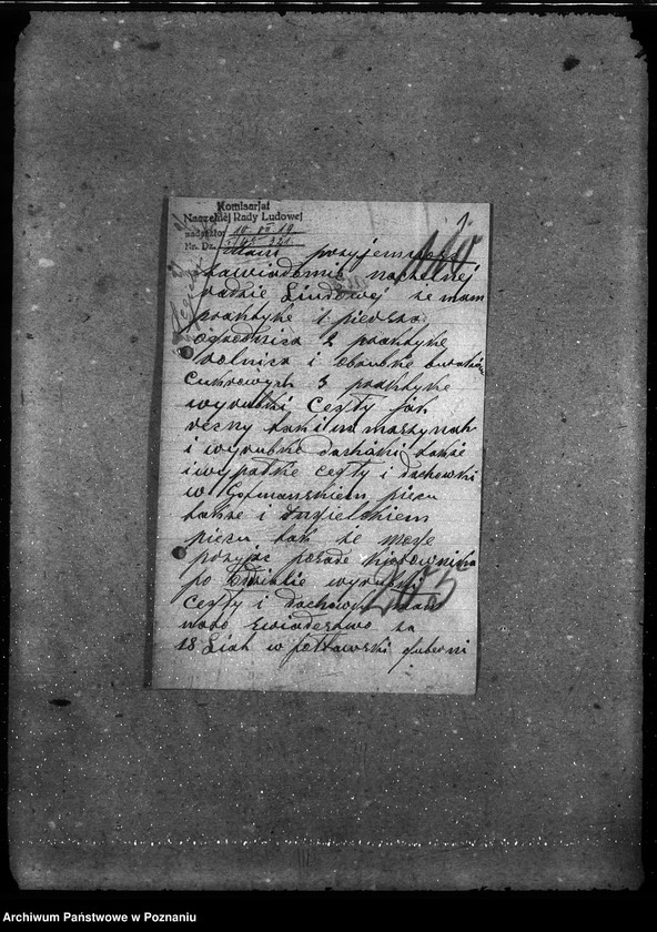 Obraz 5 z jednostki "Naczelna Rada Ludowa w Poznaniu wnioski na posadę do cegielni"