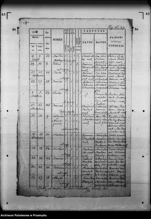 Obraz 12 z jednostki "[Kopie ksiąg metrykalnych parafii Radenice z filiami Czyżowice, Podliski, Wiszenka (dekanat Mościska)]"