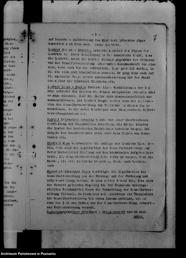 Obraz 11 z jednostki "Protokół konferencji oraz korespondencja władz w sprawach kolei powiatowych"