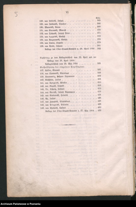 Obraz 9 z jednostki "Anklage - Schrift im Polenprozess 1864"