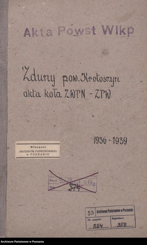 Obraz 3 z jednostki "Zduny, powiat Krotoszyn - akta koła."