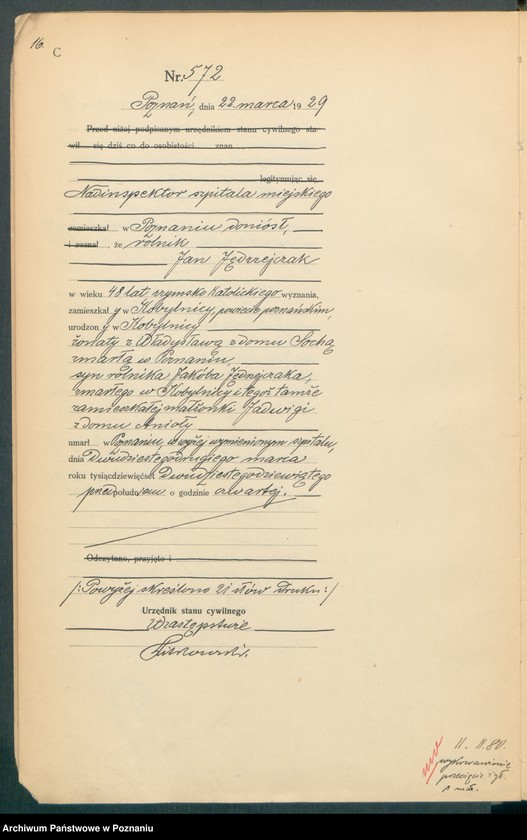 Obraz 18 z jednostki "Księga miejscowa zgonów tom II [Rejestr główny zgonów]"