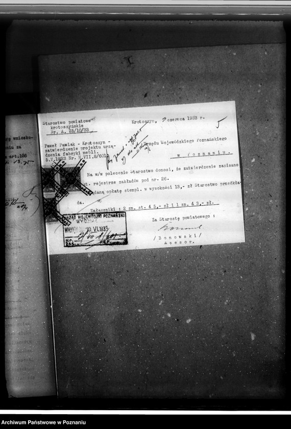 image.from.unit.number "Zatwierdzenie fabryki mebli P. Pawlaka w Krotoszynie"